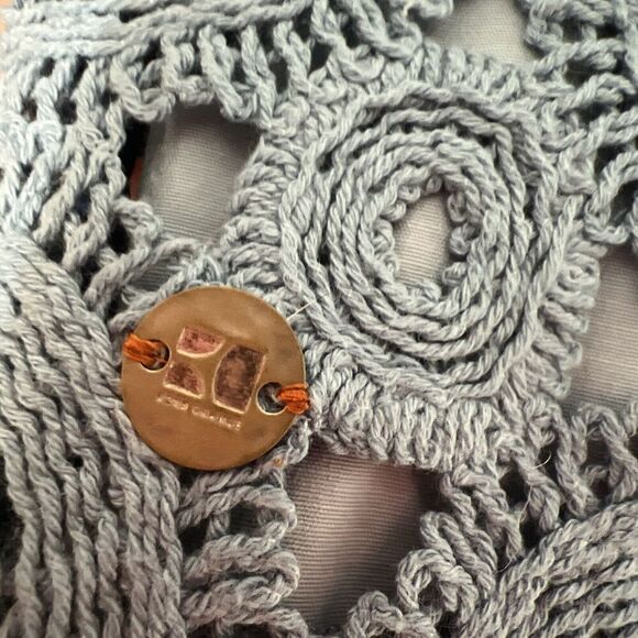 Hugo Boss Blue Dress Crocheted Short sleeve size 4 - Picture 9 of 12